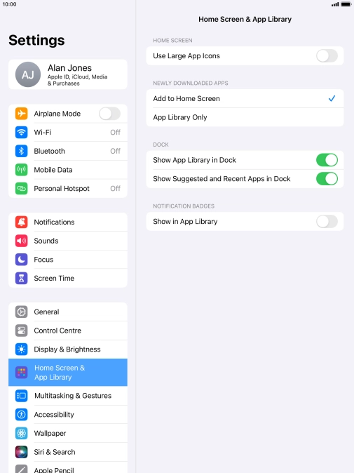 To add new downloaded apps to both the home screen and App Library, press Add to Home Screen.