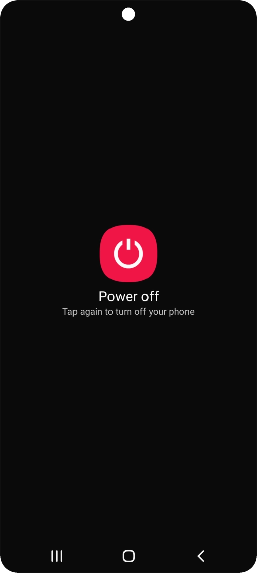 Press Power off.
