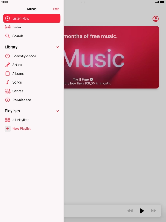 Press New Playlist.