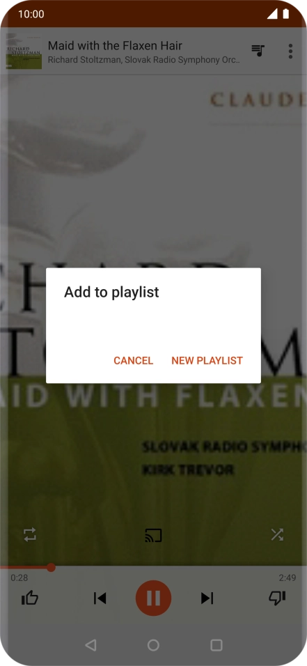 Press NEW PLAYLIST.