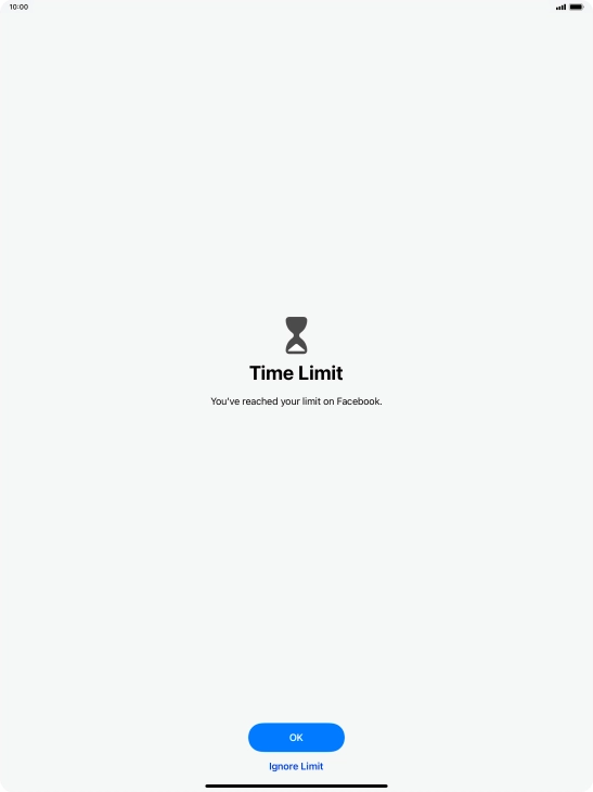 Press Ignore Limit.