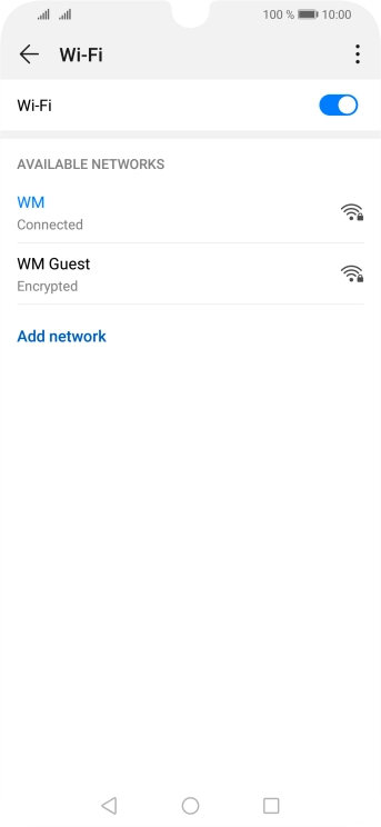 Press the Home key to return to the home screen.