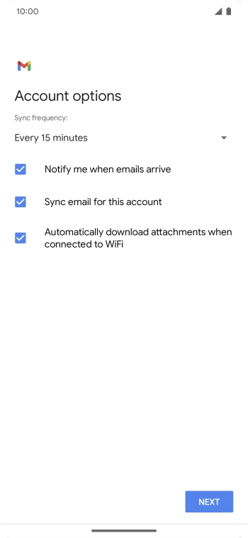 Press the drop down list below 