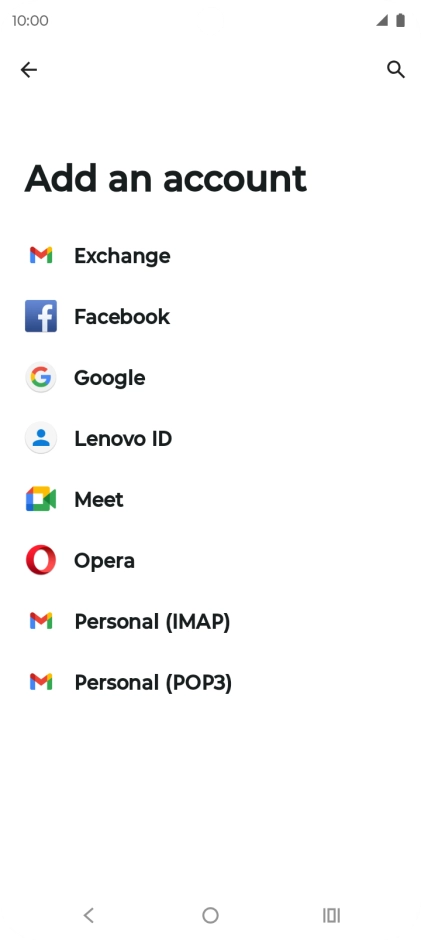 Press Google.
