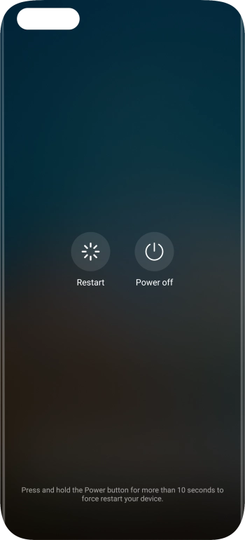 Press Power off.