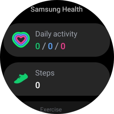 Under Daily activity, you can see how far you are from completing your daily activity goals.