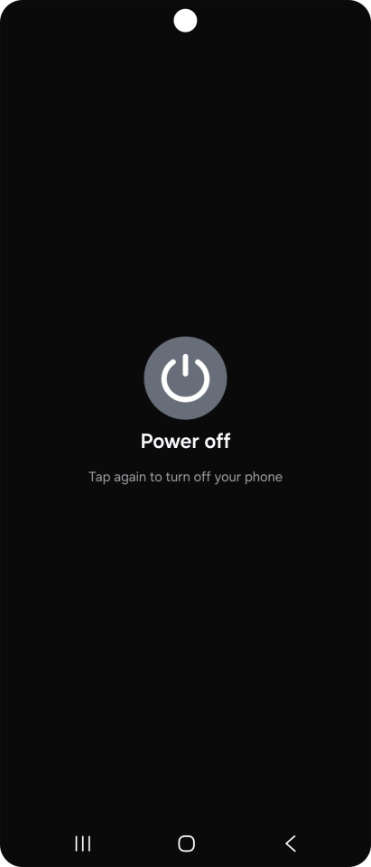 Press Power off.