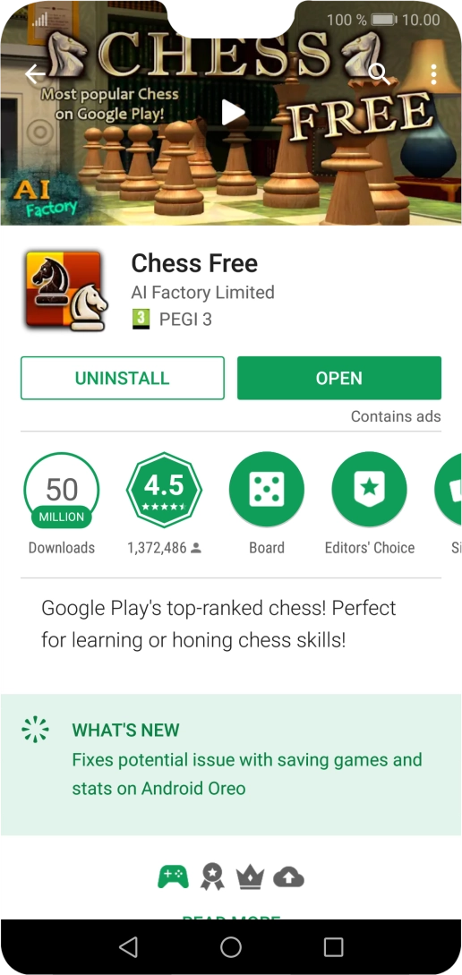 Press UNINSTALL.