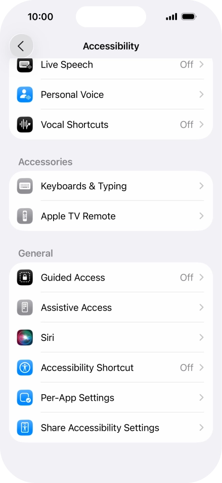 Press the required category below 