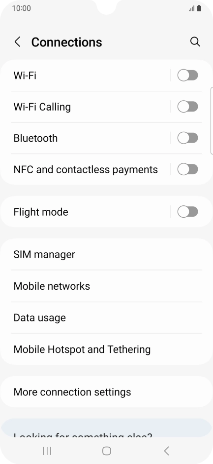 Press Wi-Fi.