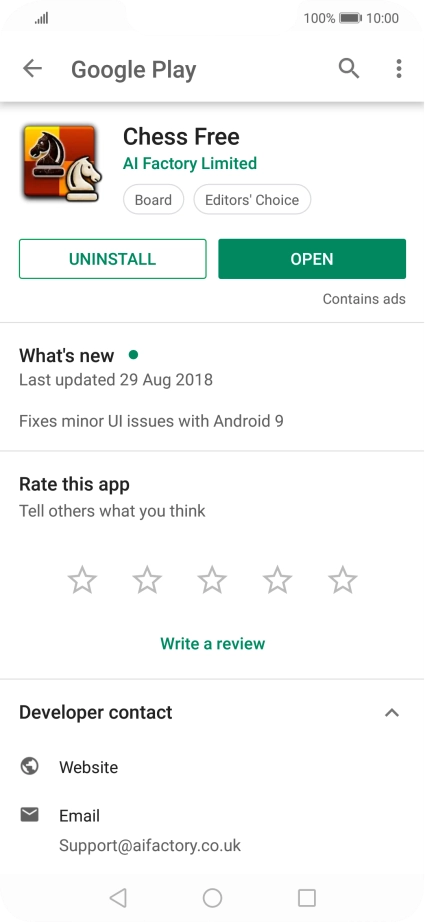 Press UNINSTALL.
