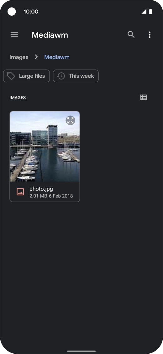 Press the required file.