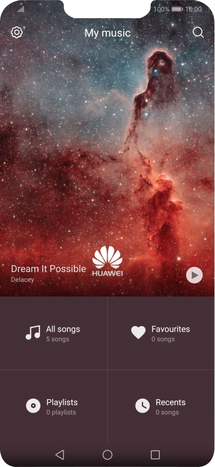 Press All songs.