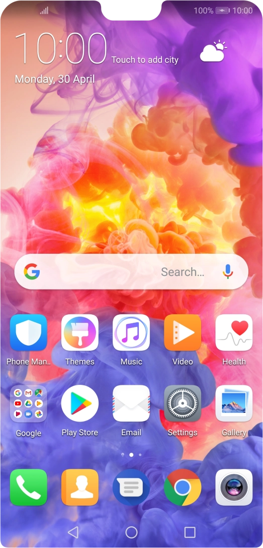 When the battery charging icon is displayed, the battery is charging.