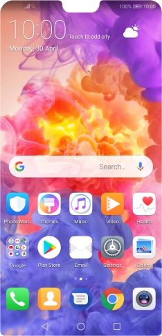 When the battery charging icon is displayed, the battery is charging.