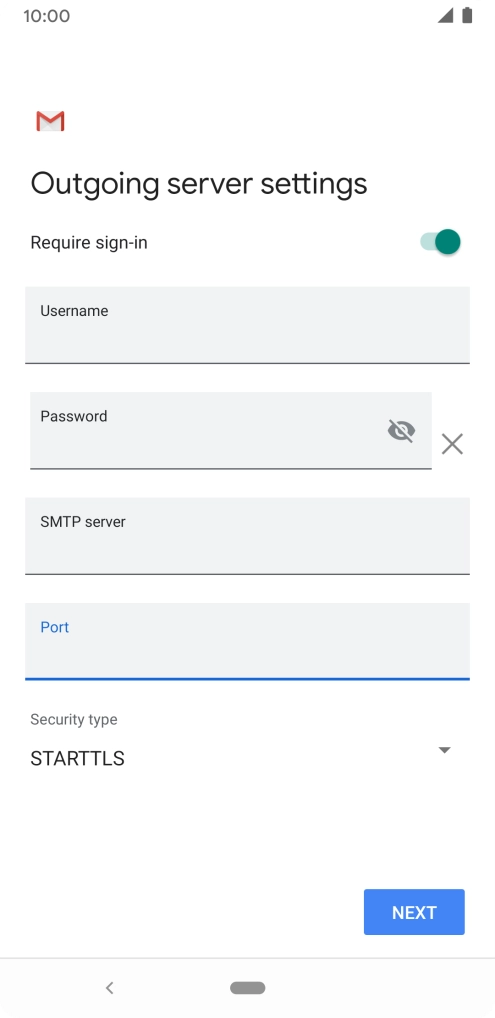 Press the drop down list below 