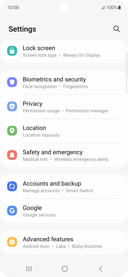 Press Biometrics and security.