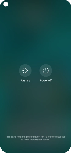 Press Power off.