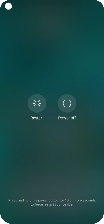 Press Power off.
