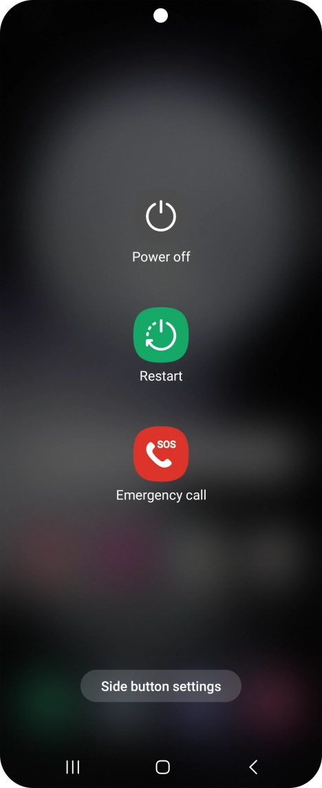 Press Power off.