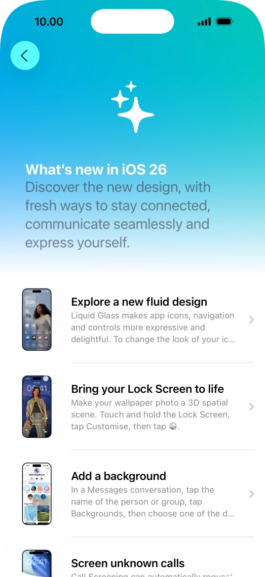 Slide your finger upwards starting from the bottom of the screen to return to the home screen.