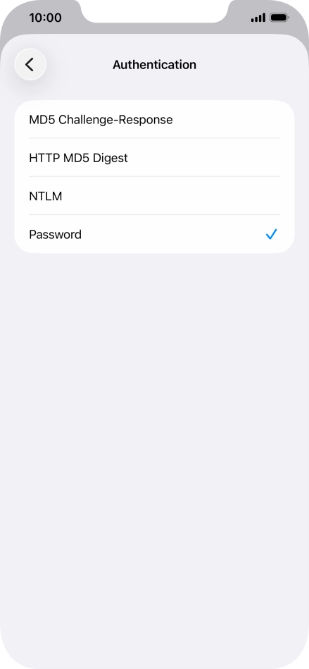 Press Password.