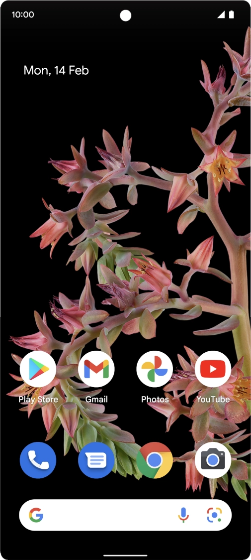 Slide two fingers downwards starting from the top of the screen.