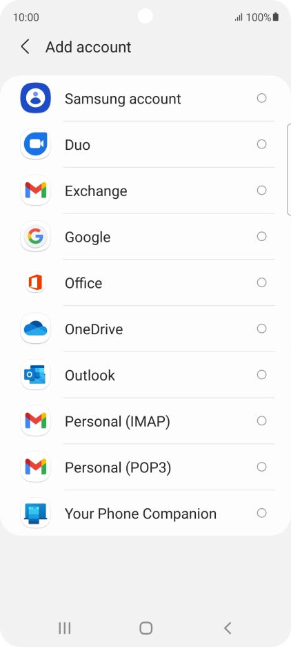 Press Google.
