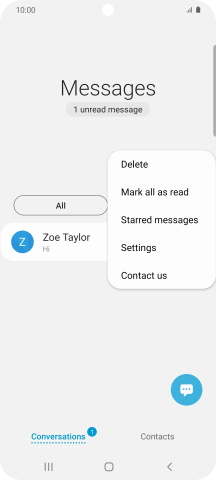 Press Settings.
