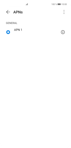 Press the menu icon.