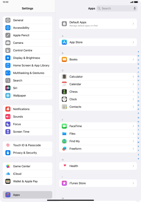 Press App Store.