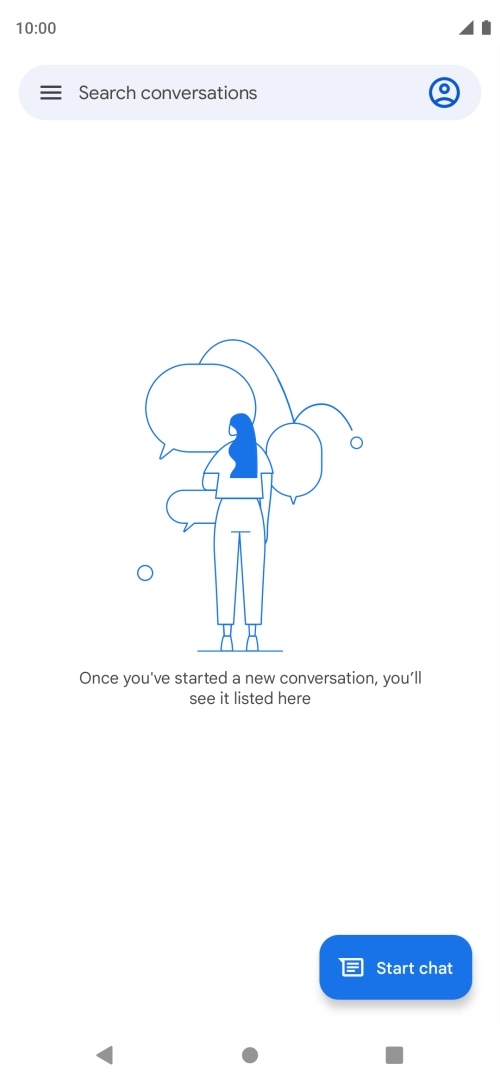 Press Start chat.