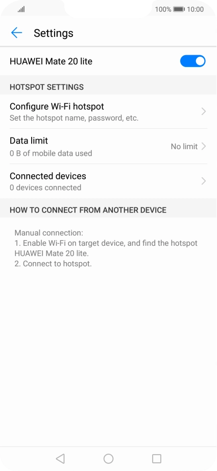 Press the Home key to return to the home screen.