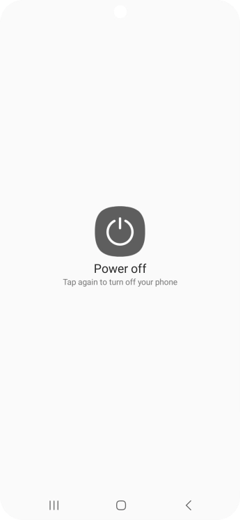 Press Power off.
