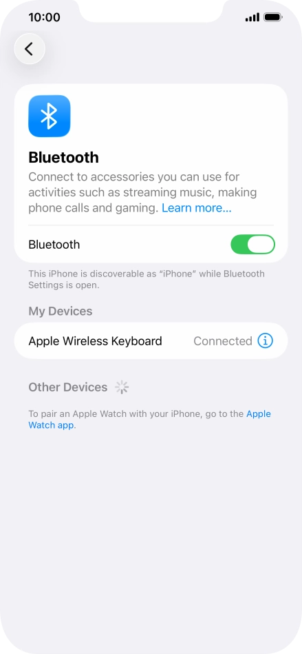Slide your finger upwards starting from the bottom of the screen to return to the home screen.