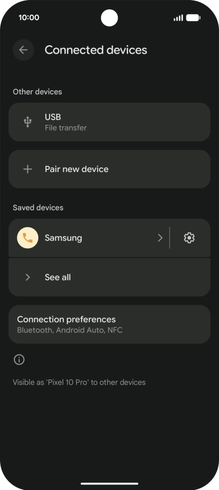 Slide your finger upwards starting from the bottom of the screen to return to the home screen.