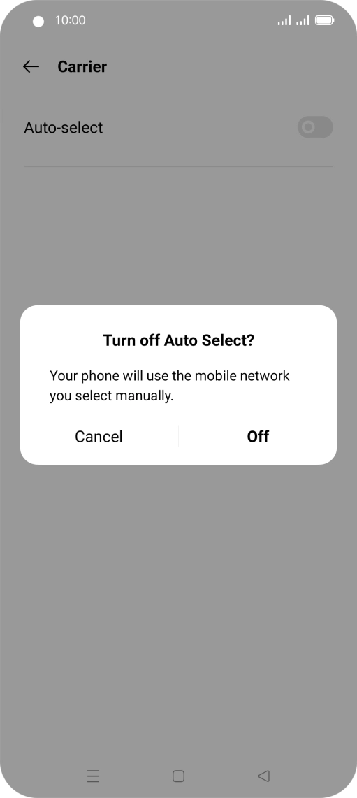 Press Off.