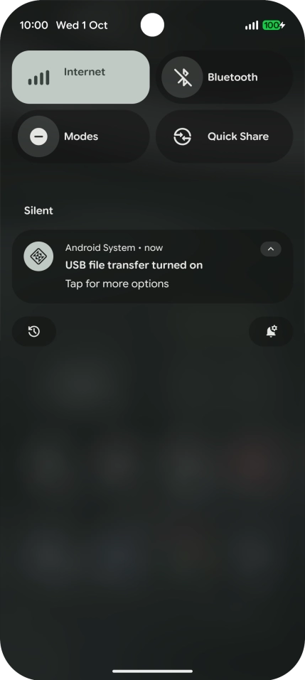 Press Tap for more options.