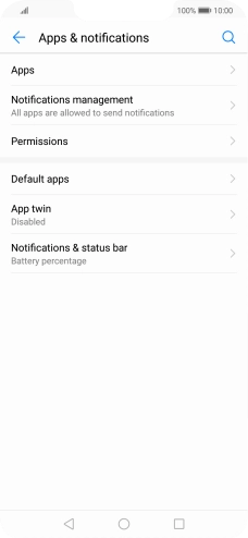 Press Notifications management.