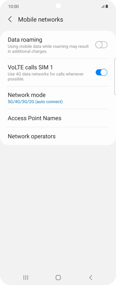 Press Access Point Names.
