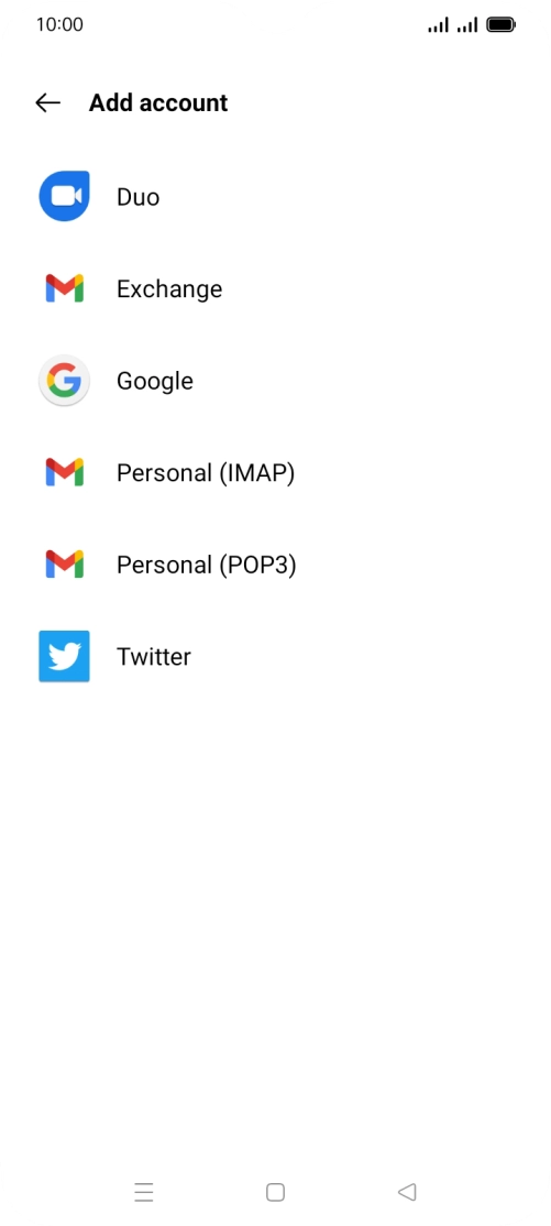 Press Google.