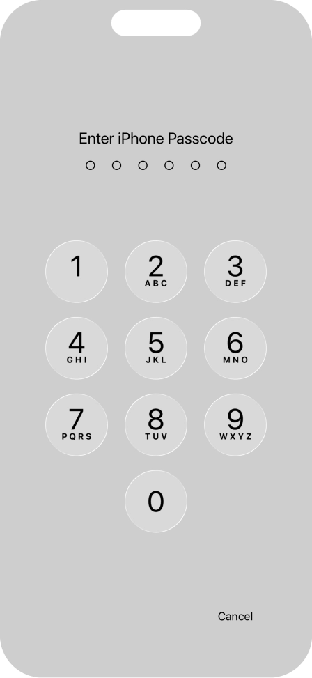 Use the phone lock code you created. The app is now locked.