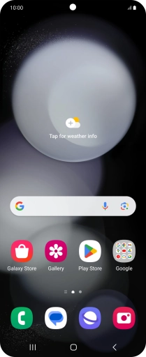 Slide your finger upwards on the screen.