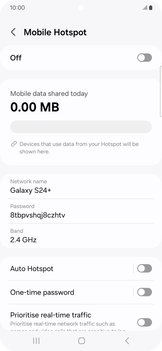 Press Network name.