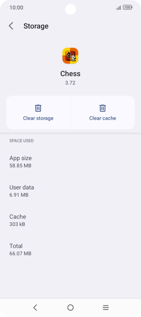 Press Clear cache.
