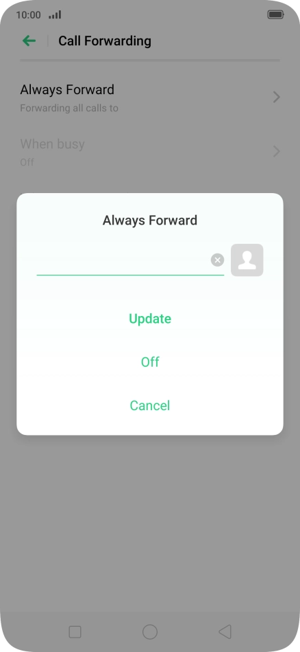 Press Off.