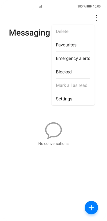 Press Settings.