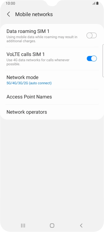 Press Access Point Names.