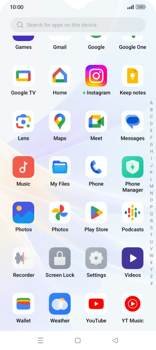 Press Play Store.