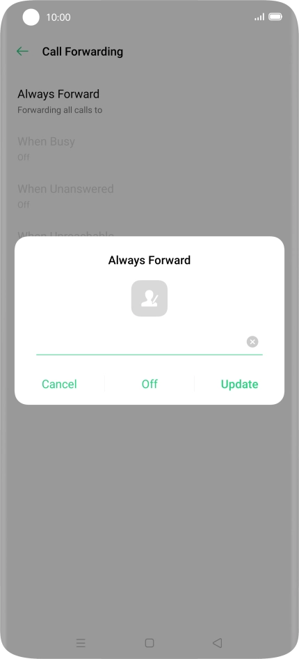 Press Off.